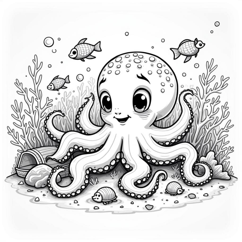 spielende-oktopus-unterwasserwelt.jpgcopyright-free-kostenlos-ausmalbild-malvorlage-coloringpage