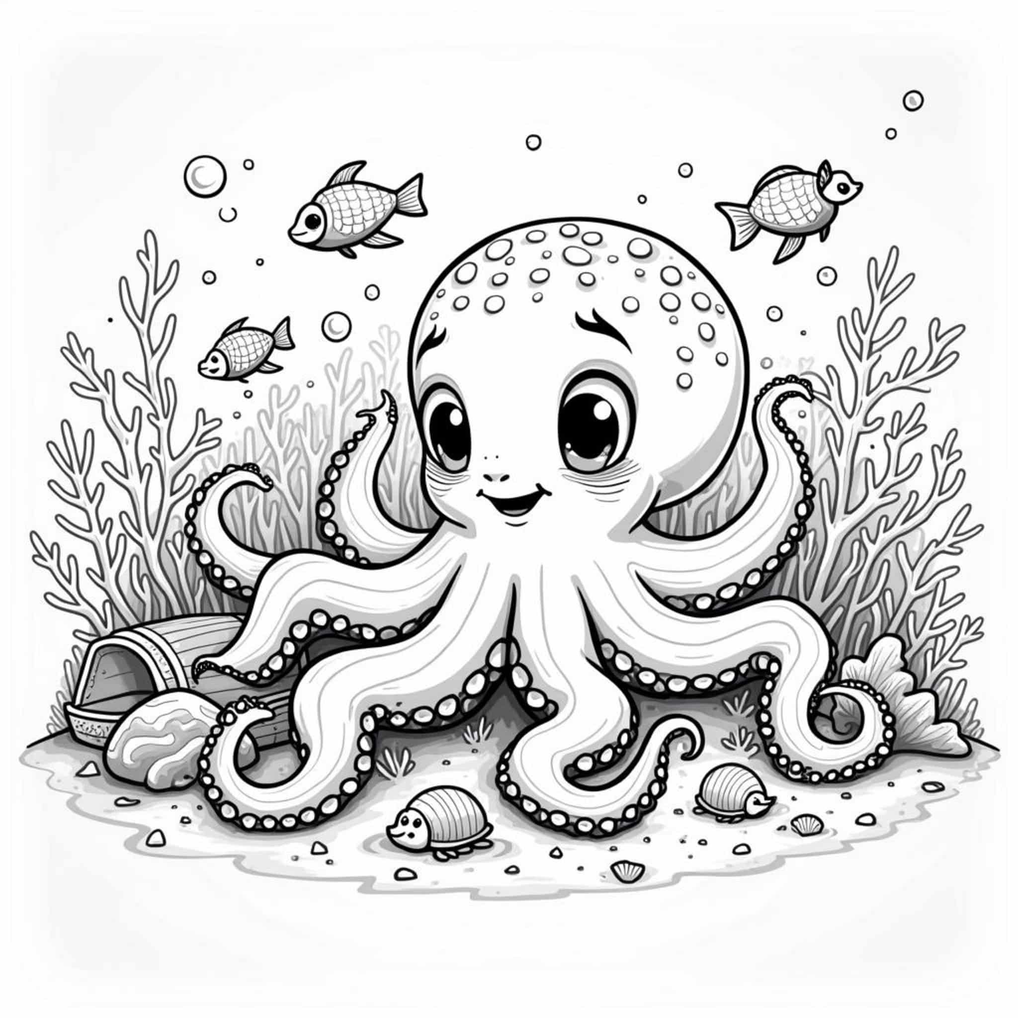 spielende-oktopus-unterwasserwelt.jpgcopyright-free-kostenlos-ausmalbild-malvorlage-coloringpage