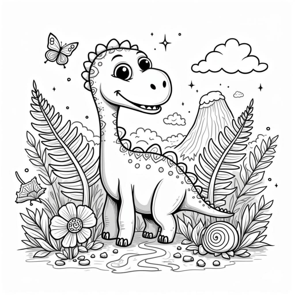 spielender-dino-im-dschungel.jpgcopyright-free-kostenlos-ausmalbild-malvorlage-coloringpage