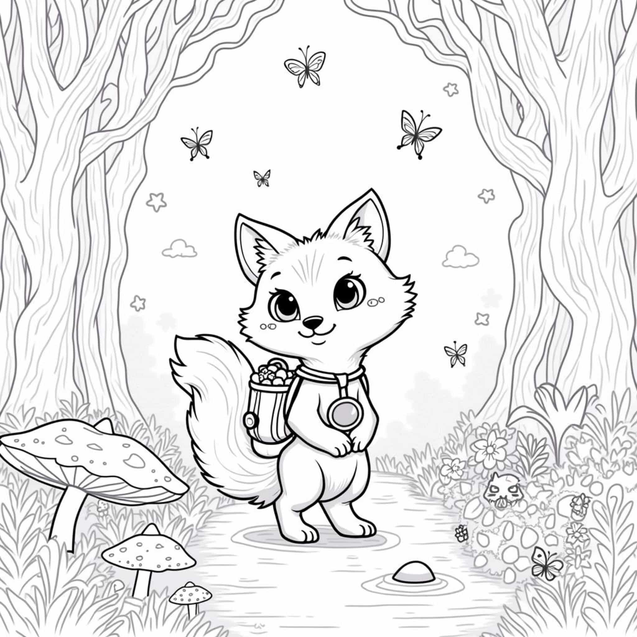 spielender-roter-fuchs-abenteuer-wald.jpgcopyright-free-kostenlos-ausmalbild-malvorlage-coloringpage
