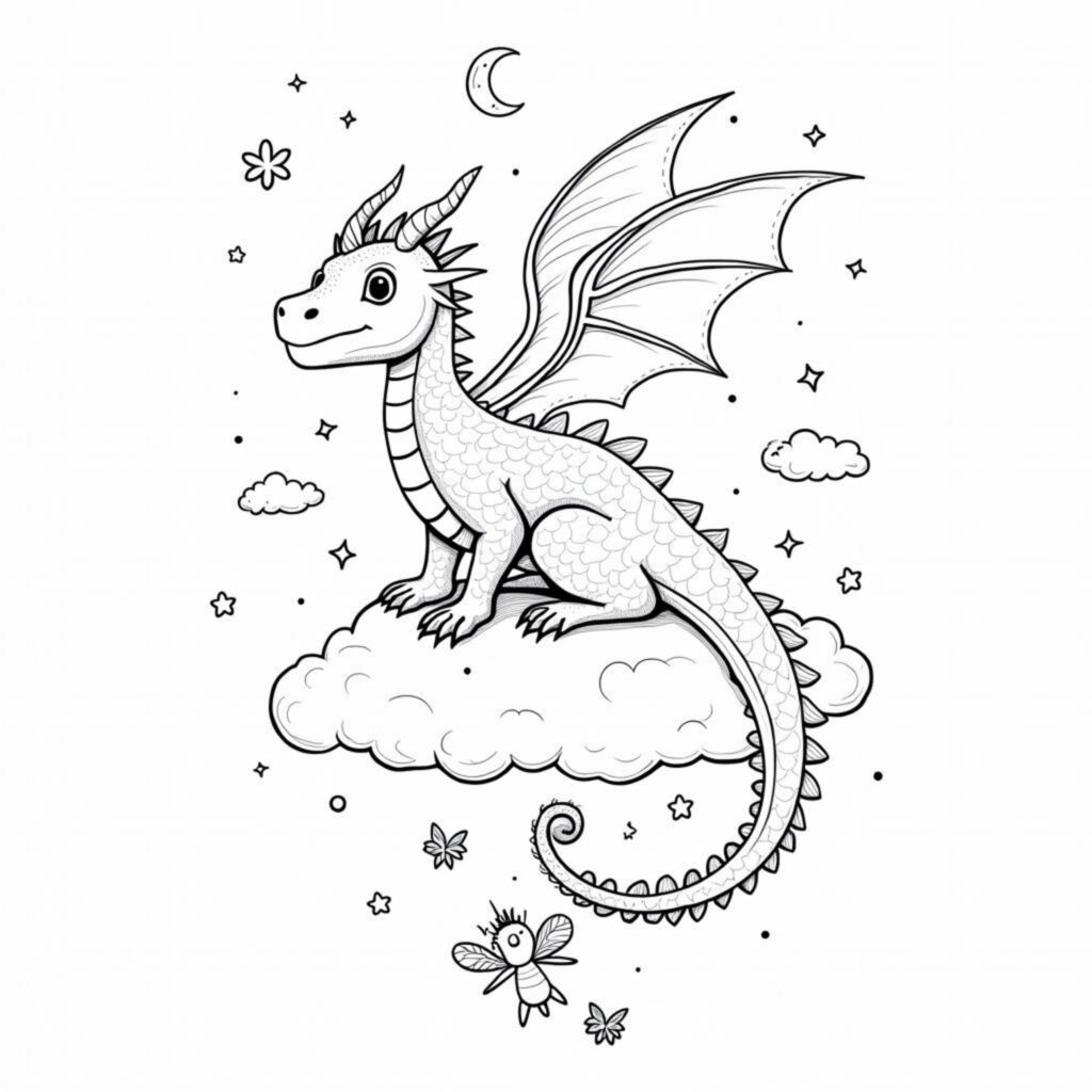 traumhafter-drache-wolkenspiel.decopyright-free-kostenlos-ausmalbild-malvorlage-coloringpage