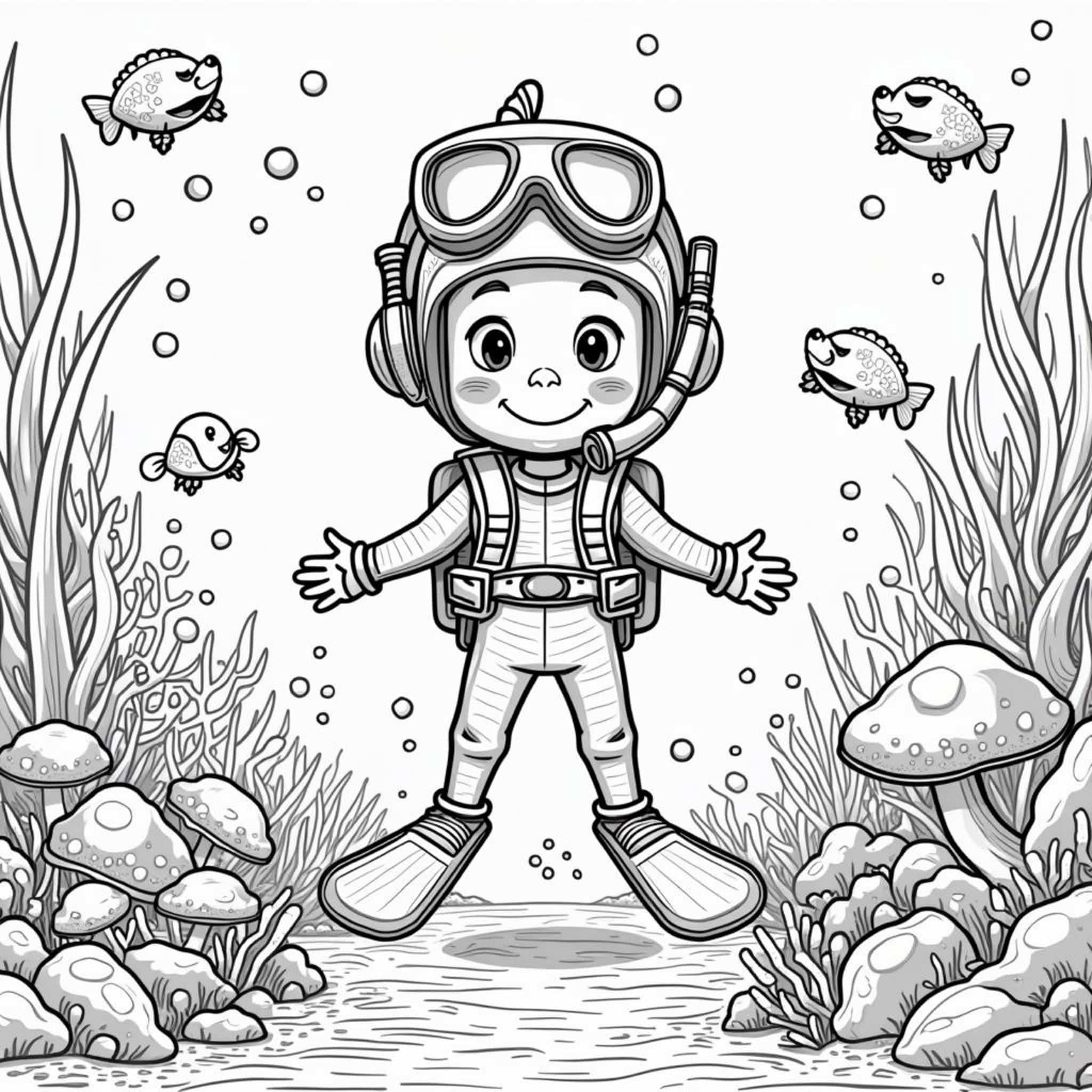 unterwasser-abenteuer-fryhlicher-taucher.jpgcopyright-free-kostenlos-ausmalbild-malvorlage-coloringpage