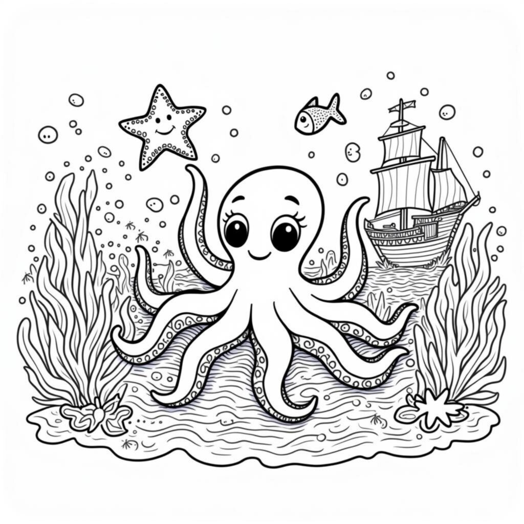 unterwasser-abenteuer-tintenfisch-freunde.jpgcopyright-free-kostenlos-ausmalbild-malvorlage-coloringpage
