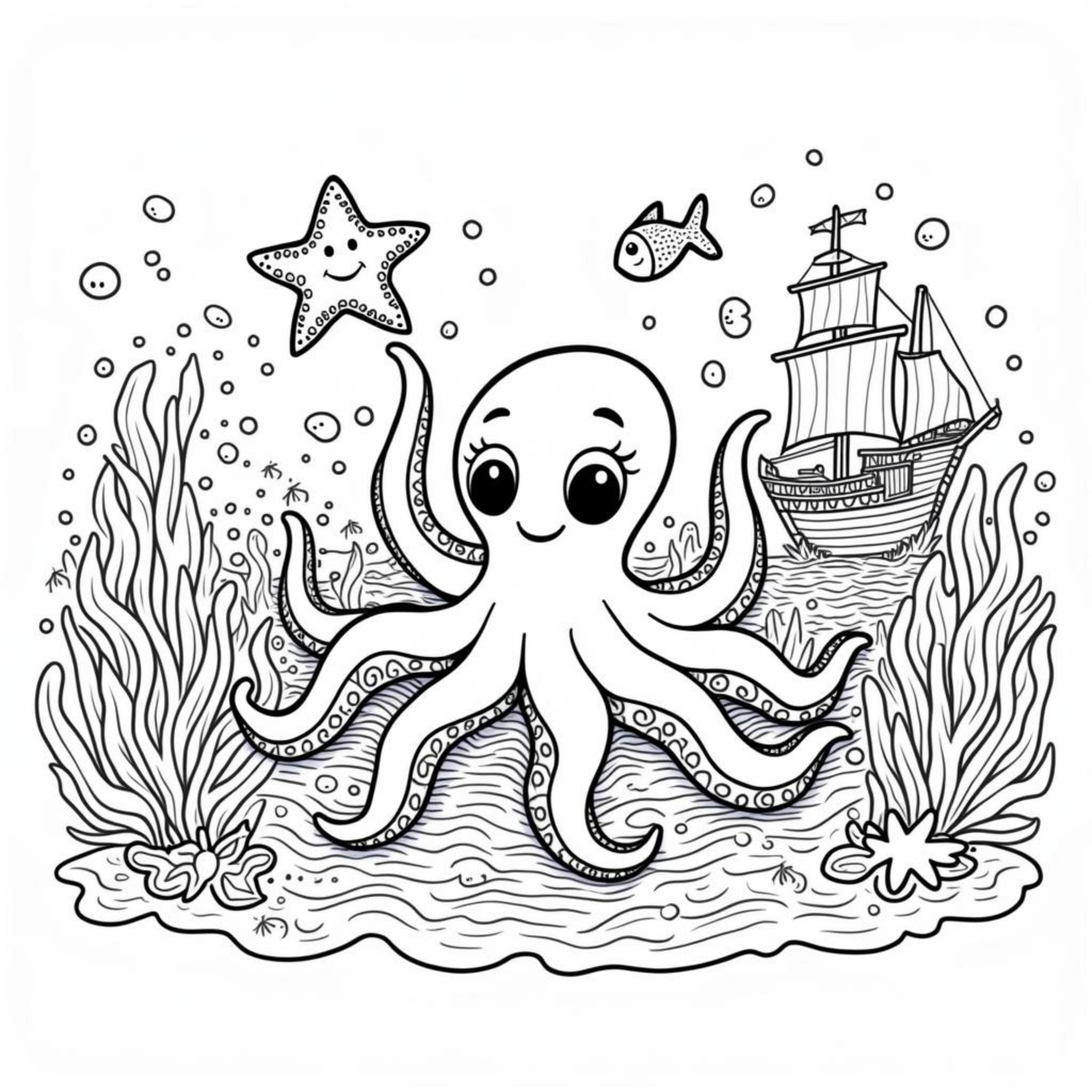 unterwasser-abenteuer-tintenfisch-freunde.jpgcopyright-free-kostenlos-ausmalbild-malvorlage-coloringpage