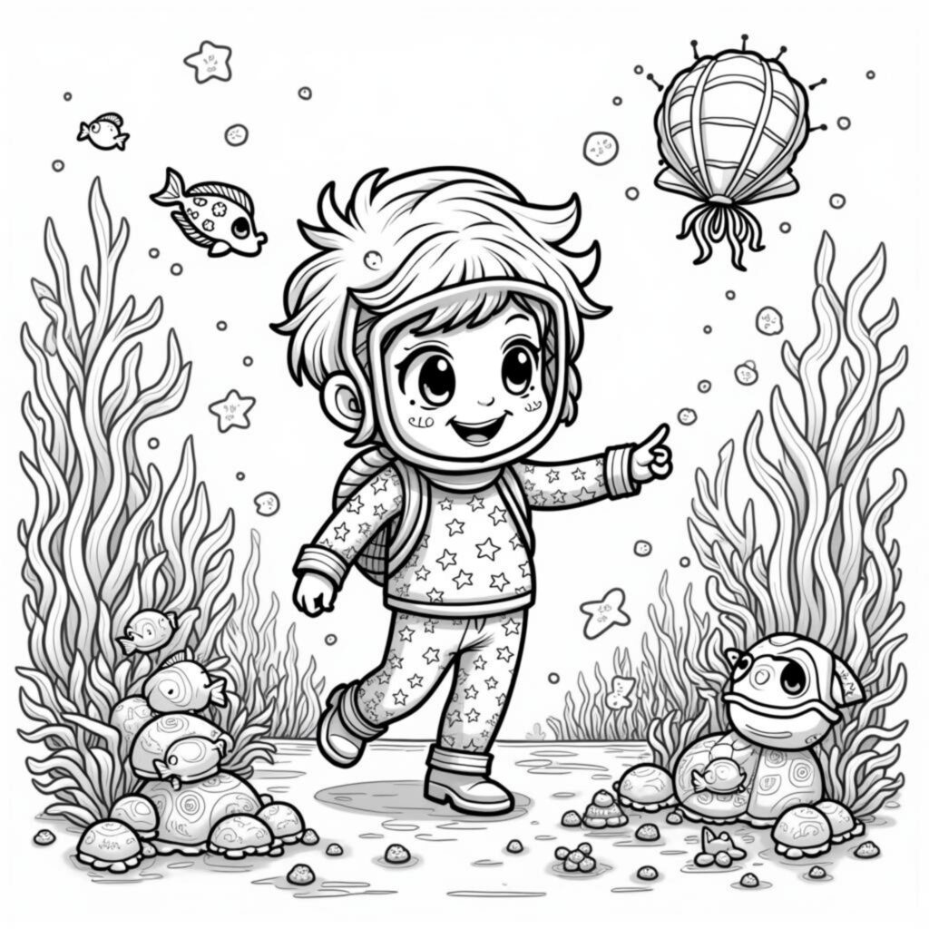 unterwasserabenteuer-taucher.mdcopyright-free-kostenlos-ausmalbild-malvorlage-coloringpage