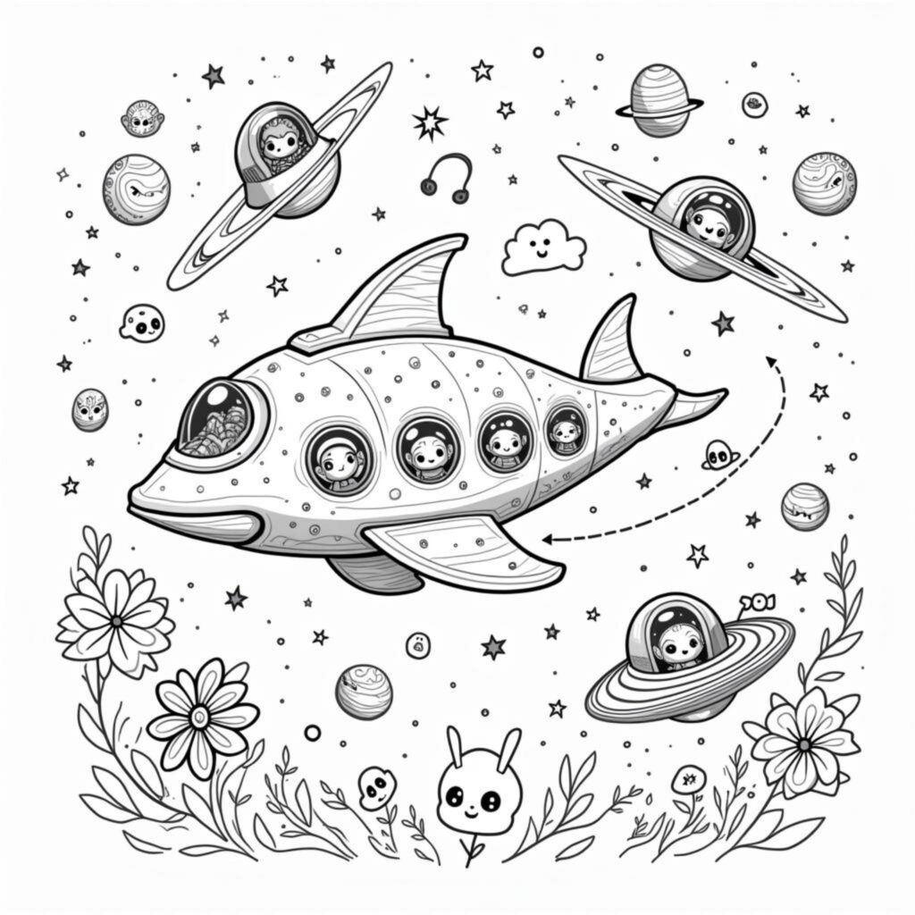 futuristisches-delfin-raumschiff-galaxie.jpgcopyright-free-kostenlos-ausmalbild-malvorlage-coloringpage