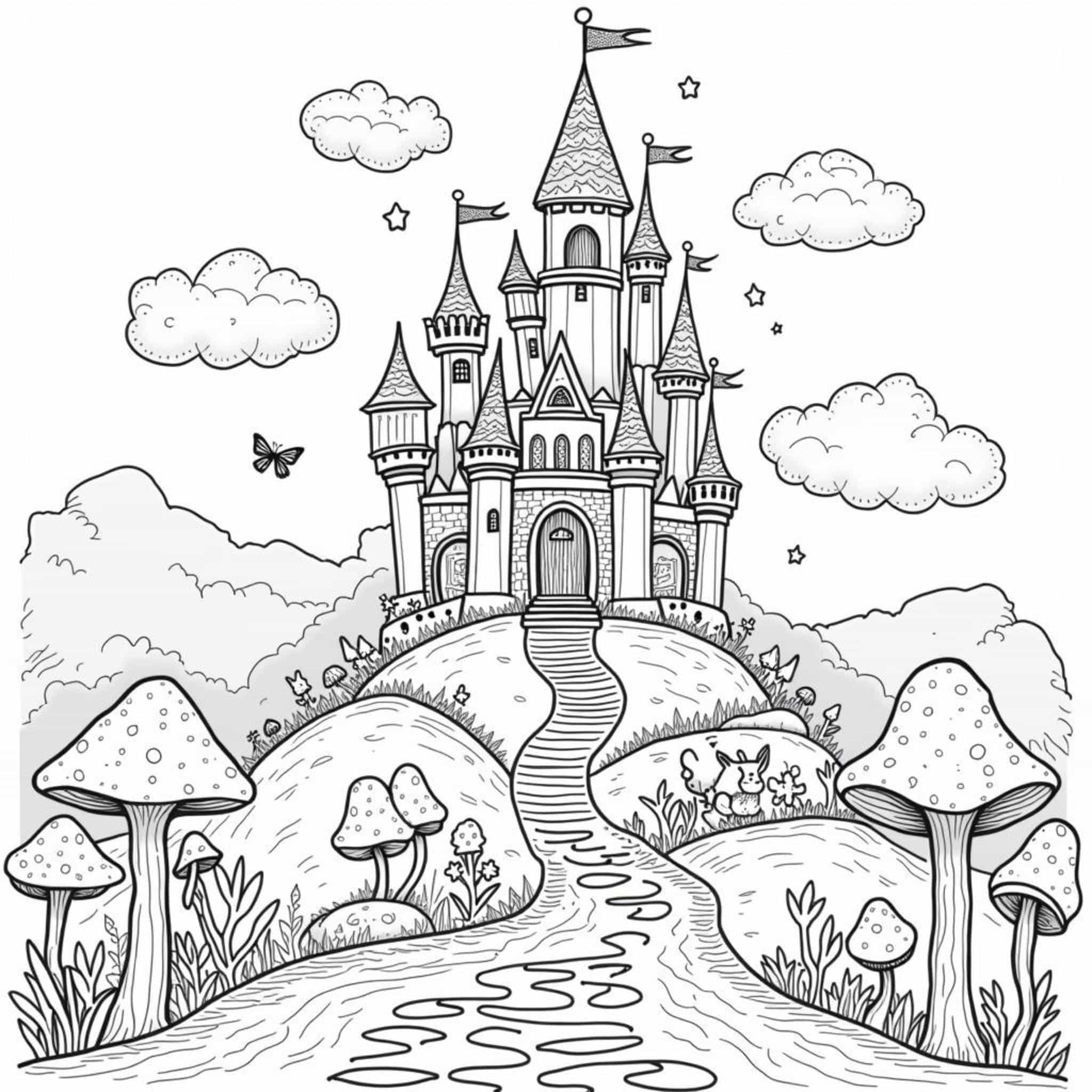 magische-burg-zauberwelt.jpgcopyright-free-kostenlos-ausmalbild-malvorlage-coloringpage