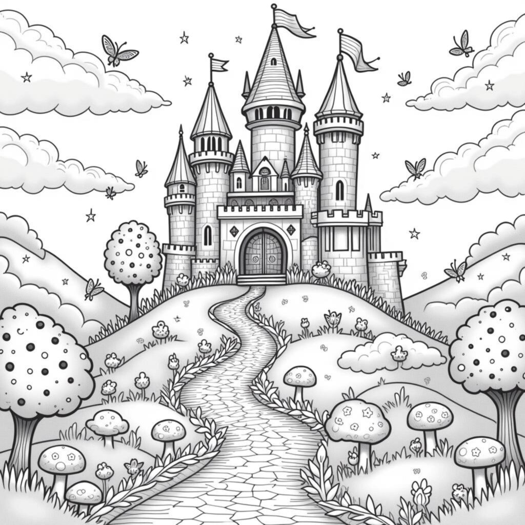 magisches-schloss-abenteuer.jpgcopyright-free-kostenlos-ausmalbild-malvorlage-coloringpage