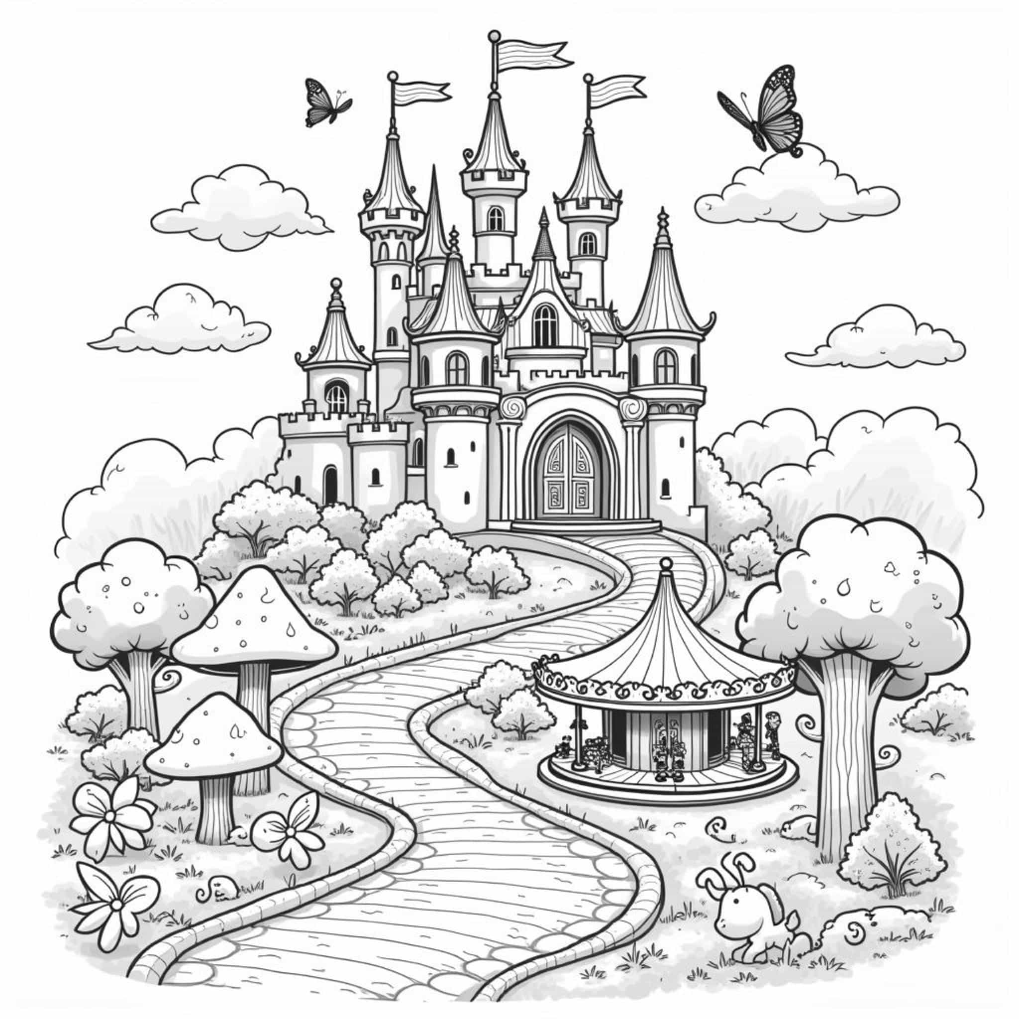 magisches-schloss-wald-abenteuer.jpgcopyright-free-kostenlos-ausmalbild-malvorlage-coloringpage