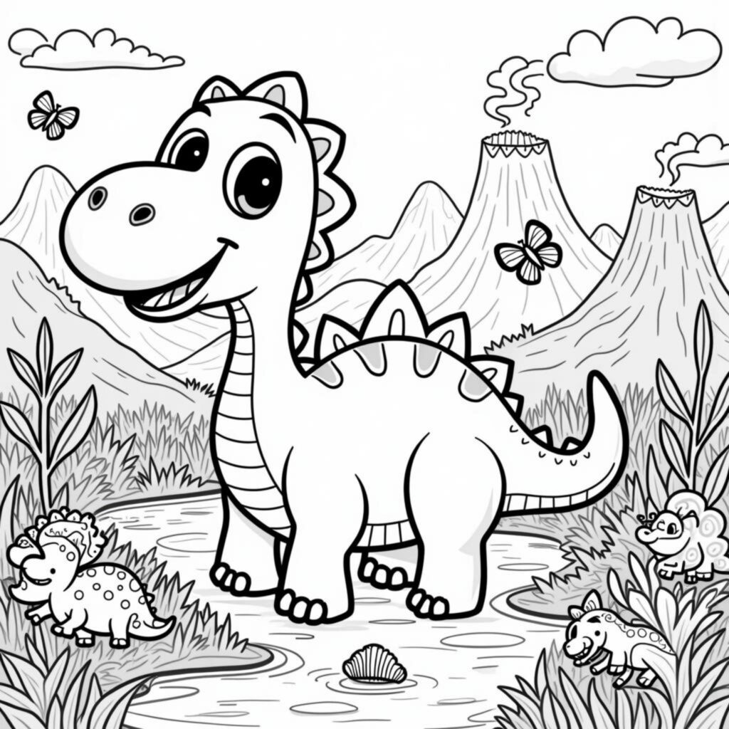 spielender-dinosaurier-abenteuer.jpgcopyright-free-kostenlos-ausmalbild-malvorlage-coloringpage